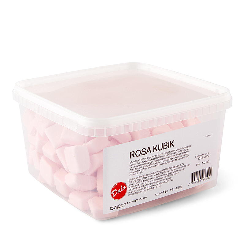 KnallGodt Skumpude pink 0,9 kg