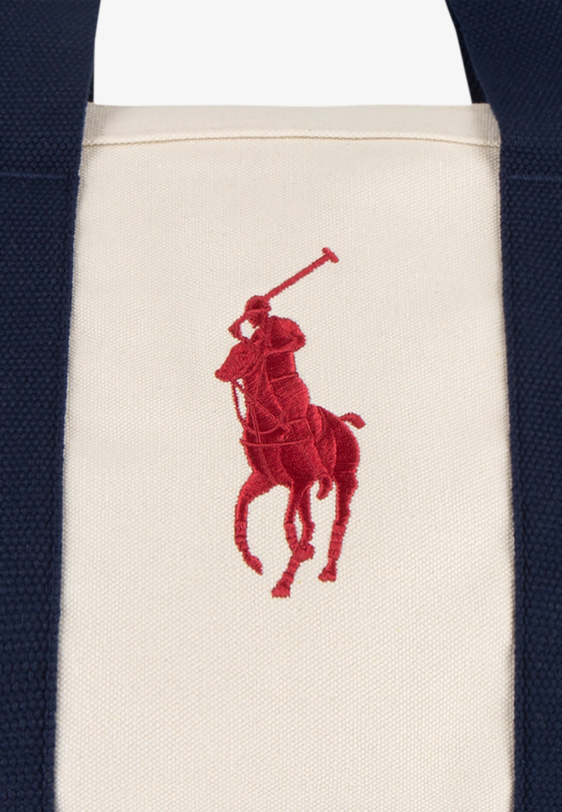 Polo Ralph Lauren PLAYER TOTE UNISEX - Tragetasche - Weiß/Newport Navy