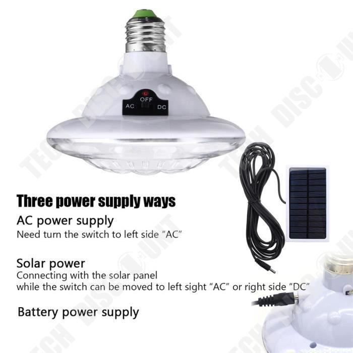 TD® 22LED Lampe solaire extrieur Jardin + télécommande + 6V 1W panneau solaire éclairage randonnée camping nuit lumière