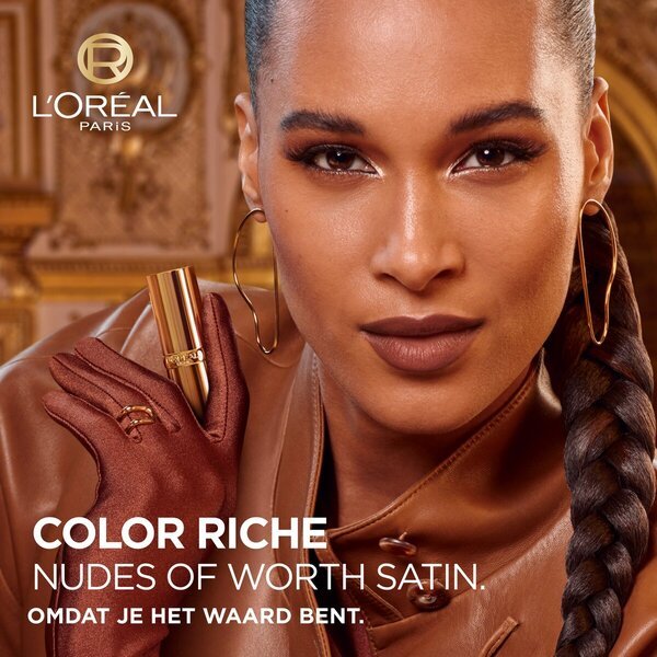 L'Oréal Paris Color Riche 601 Worth It Satin Nude rúž na pery 4,54 g