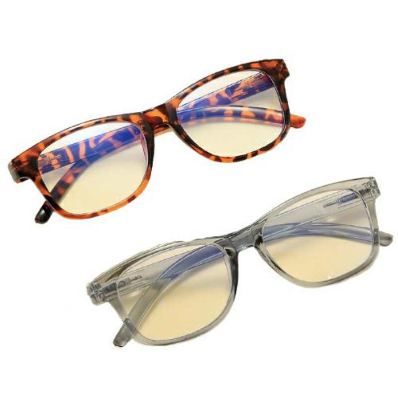 Óculos de leitura Seemfly com filtro de luz azul, lentes ópticas, armação quadrada, estilo retrô, para homens e mulheres.