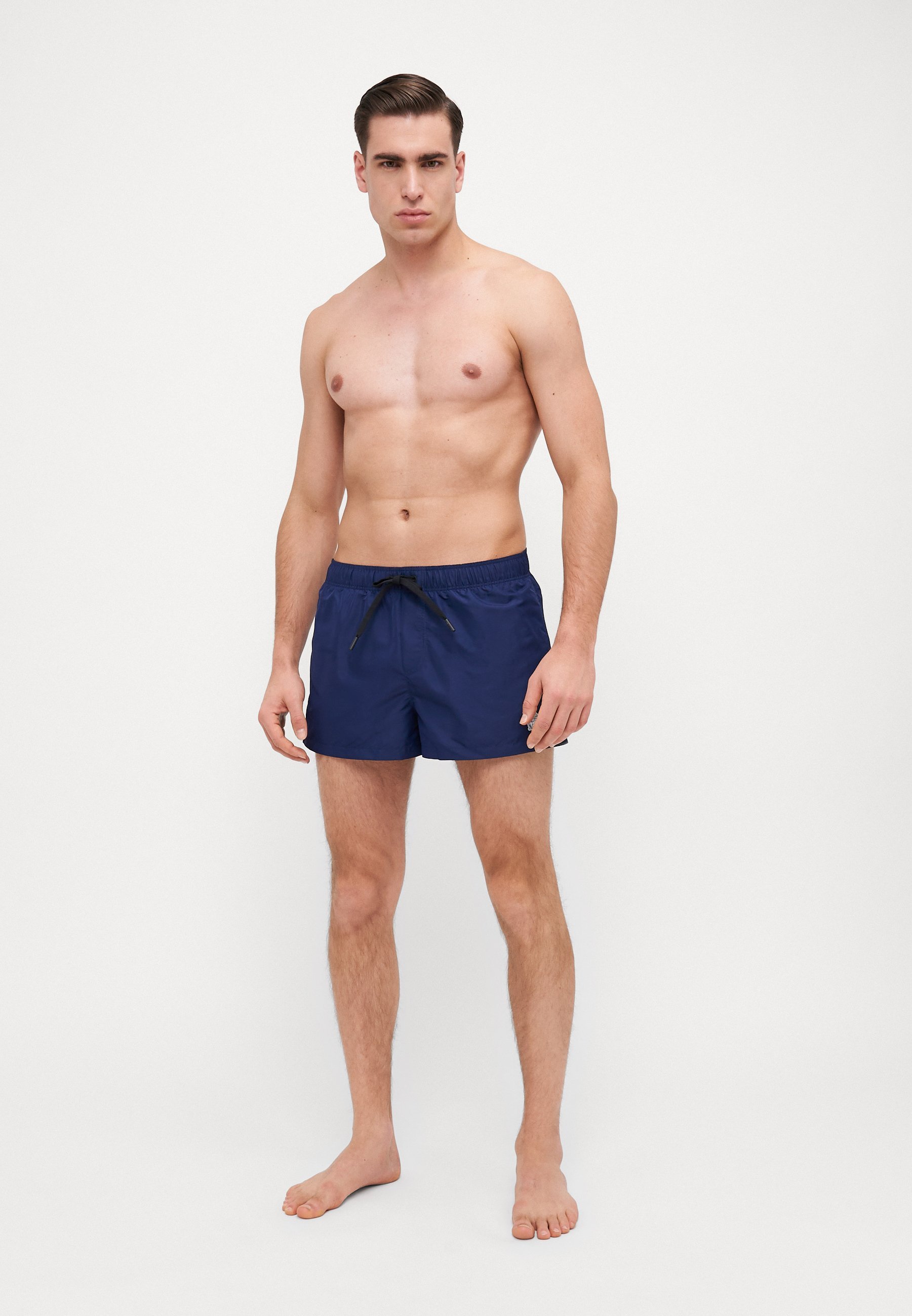 Pantaloncini da bagno Versace SWIM GOLFO MEDUSA PATCH - blu inchiostro