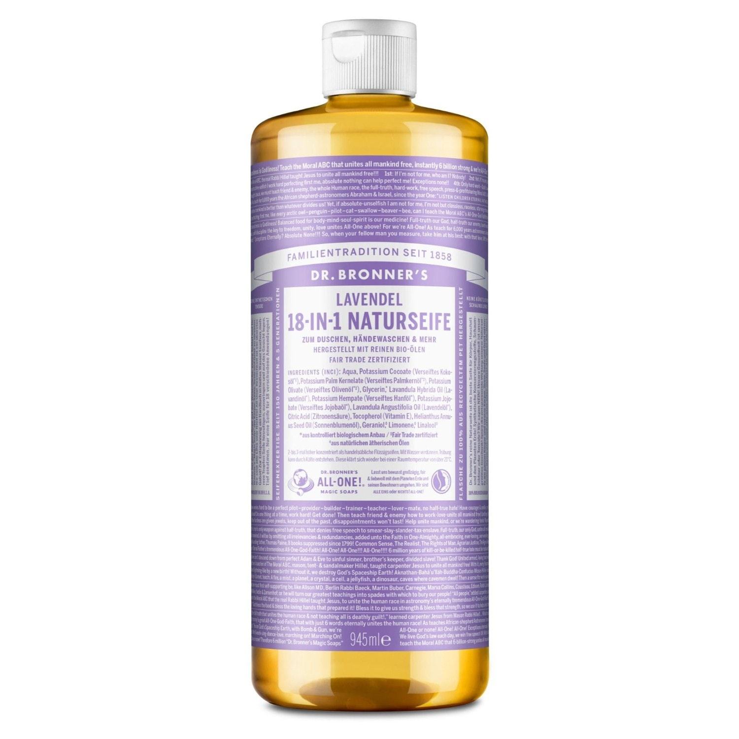 Dr. Bronner's levandų dušo želė - 475 ml