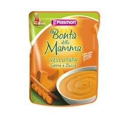 PLASMON Plasmon Bontà Della Mamma samtige Karotte und Kürbis 180 g Babynahrung