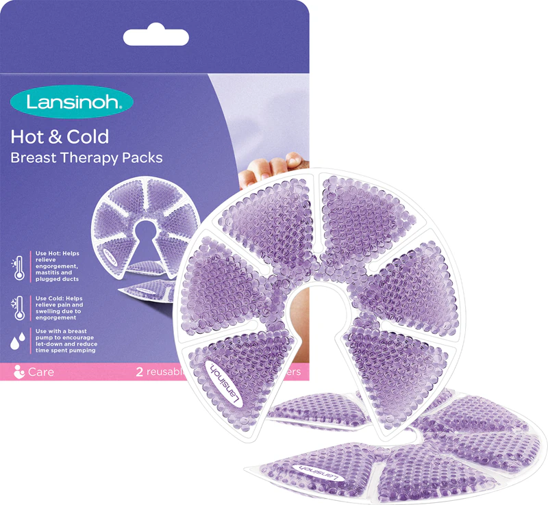 Compressas de gel para terapia de amamentação Lansinoh Hot & Cold