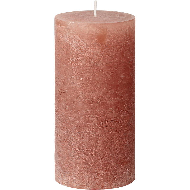 Vela cúbica Vie Home de 12 cm de diámetro y 6 cm de largo, estilo rústico.