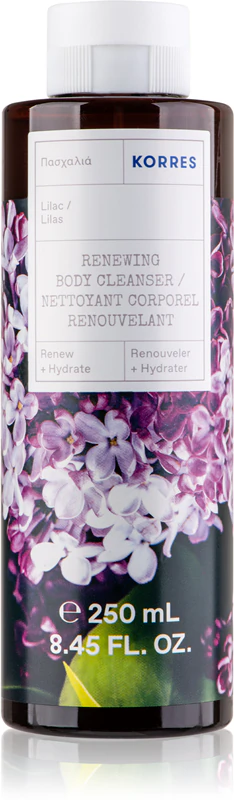 Gel de banho aromático Korres Lilás com fragrância floral