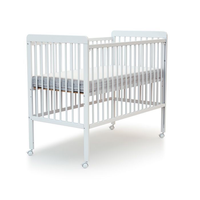 AT4 - LIVO Schuifbaar Houten Babybedje 60 x 120 cm Wit - Eén Maat
