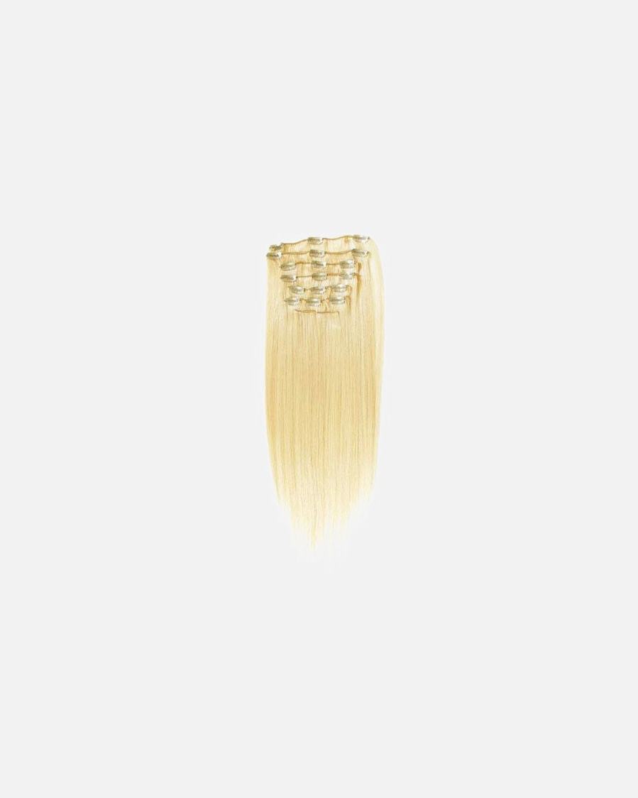 FashionGirl ekstenzije za kosu na kopčanje #60 Platinasto plava – 65 cm – 1 komad