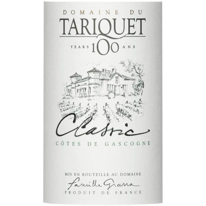 Domaine Tariquet 2023 Blanc Colombard - Vin blanc des Côtes de Gascogne x6