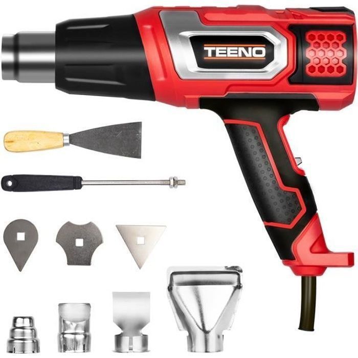 Pistola termica TEENO® da 2000 W - Kit di 8 accessori