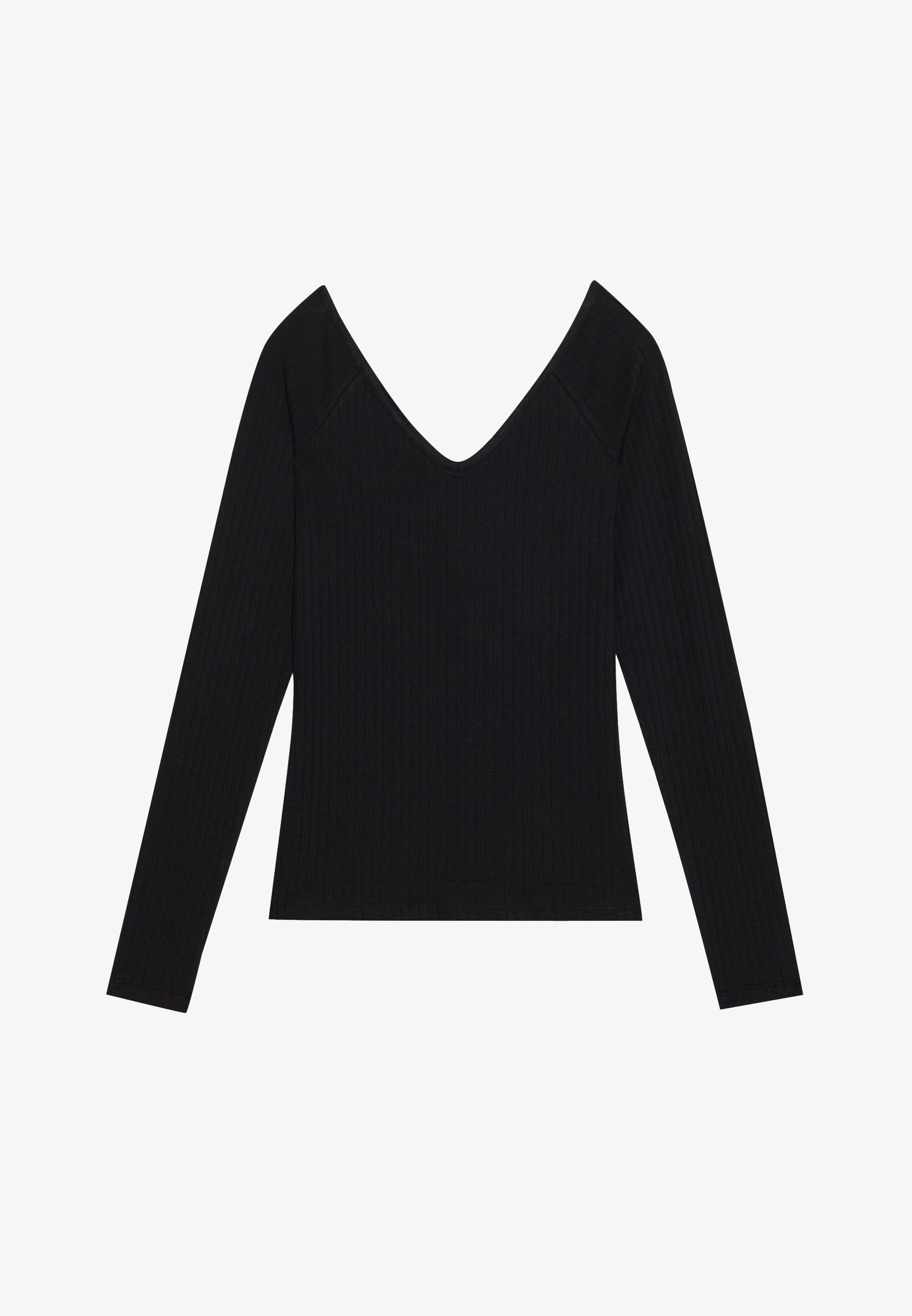 Maglia a maniche lunghe Even&Odd - nera
