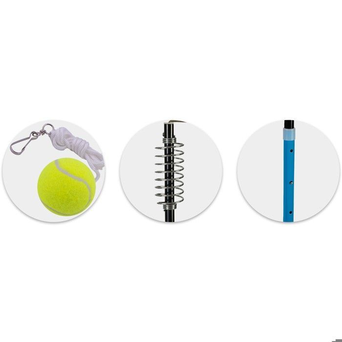 Juego de Speedball - JANSHOP - NS-499 - 2 raquetas - Pelota incluida - Altura ajustable de 124 a 138,5 cm - Poste de acero