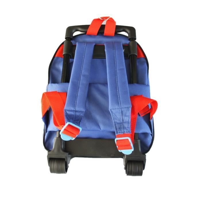 Mochila con ruedas de los Vengadores Salvan el Día (3D) - Negra - Infantil - Con cremallera