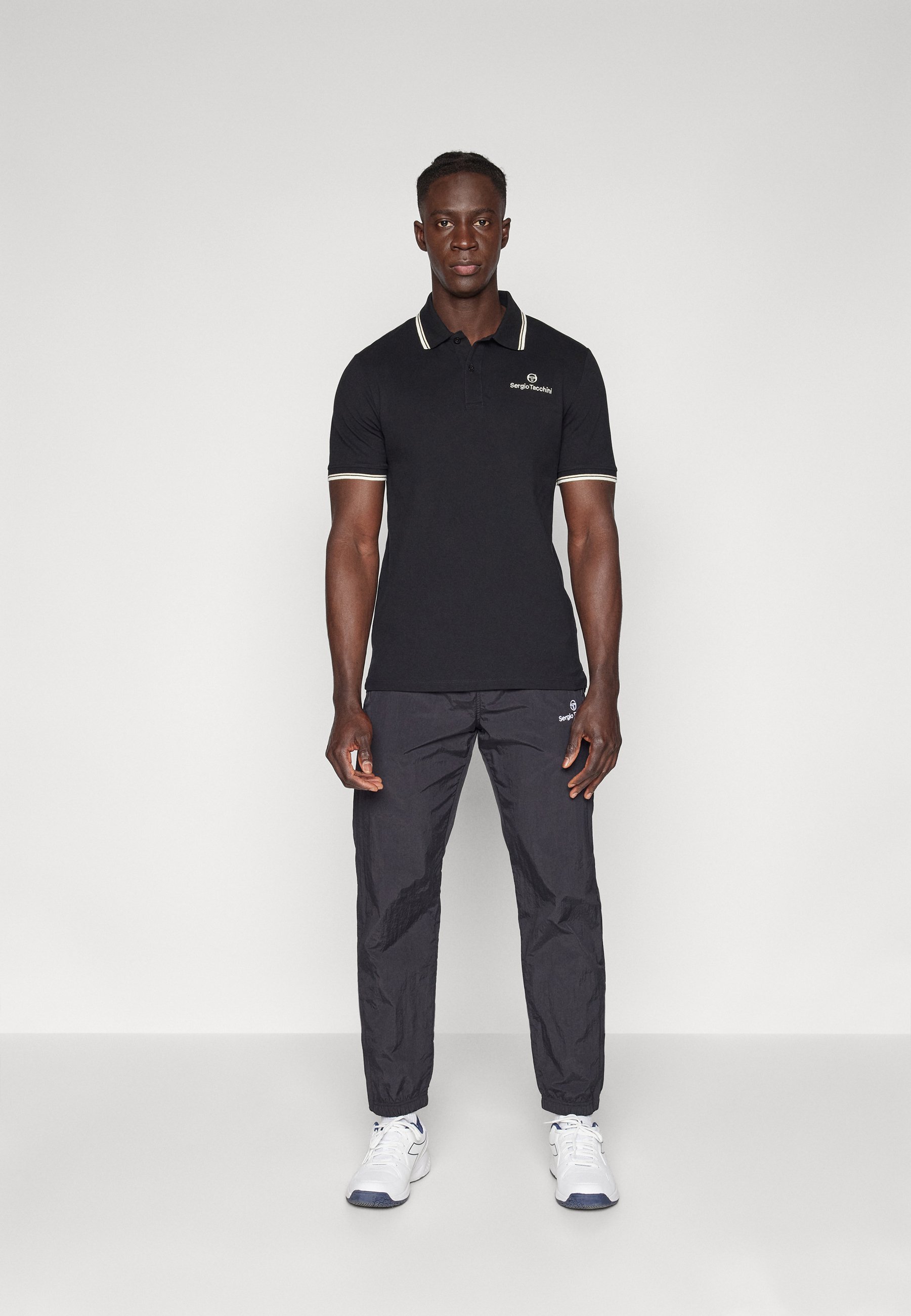 Sergio Tacchini NAYLA - Pantaloni della tuta - nero/bianco