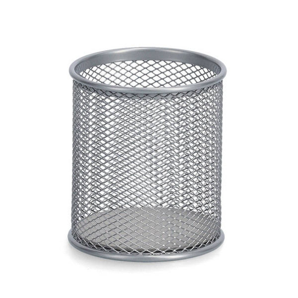 Kubek na długopisy z metalowej siatki, Ø 8 cm, MESH