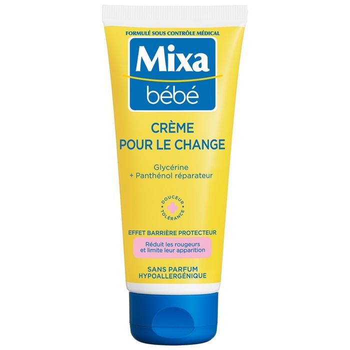 Crème pour le Change - MIXA BEBE - Double Action - Apaise et Nourrit - Sans parabène - 100ml