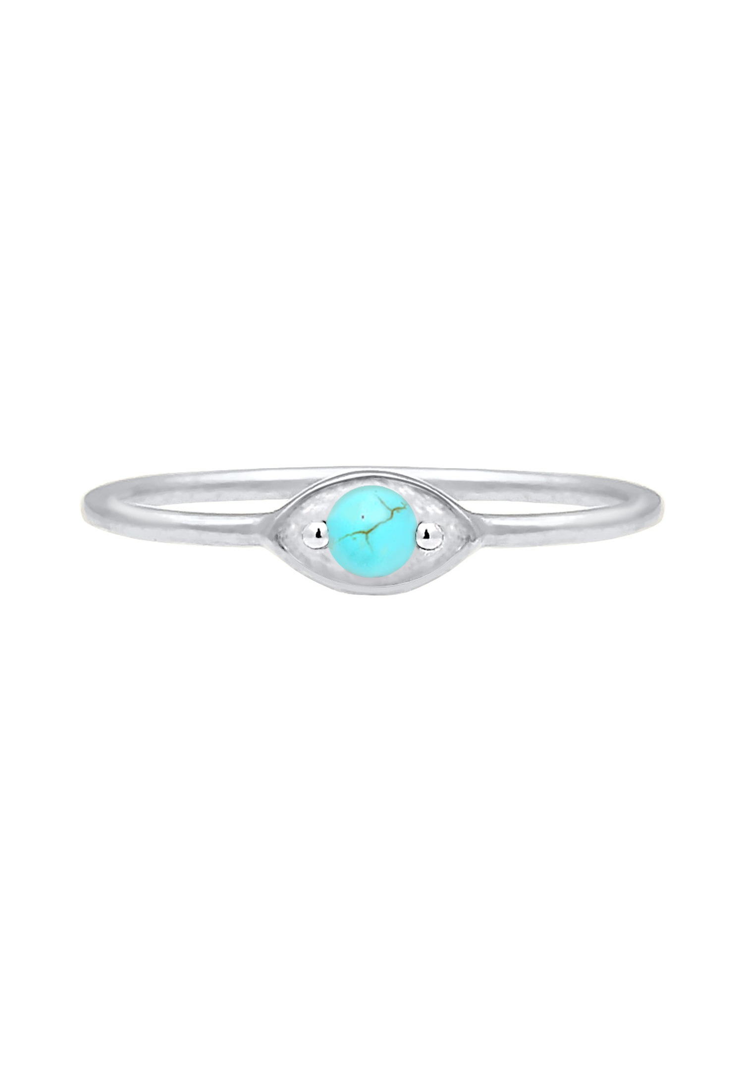 Elli Femmes Mauvais Œil Talisman avec Howlite en Argent Sterling 925 Plaqué Or