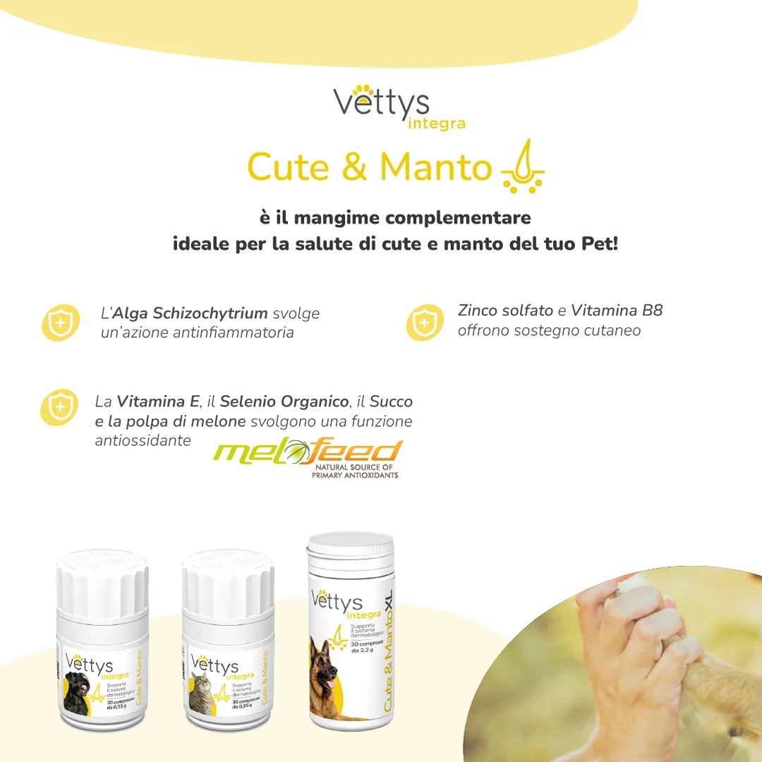 Vettys Integra Pele e Pelagem para Cães - 30 comprimidos - Beleza da Pelagem