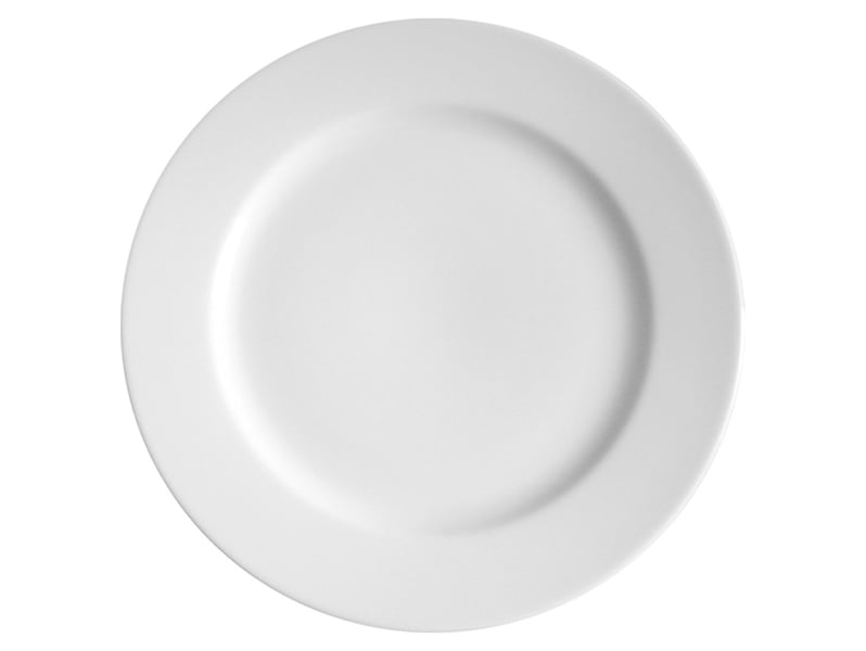 Talerz obiadowy Yvette porcelanowy biały