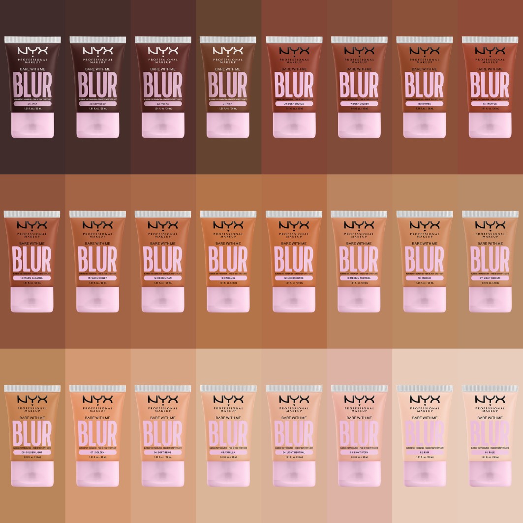 Base de maquillaje NYX Professional Makeup Bare With Me Blurring Tint Foundation - 30 ml