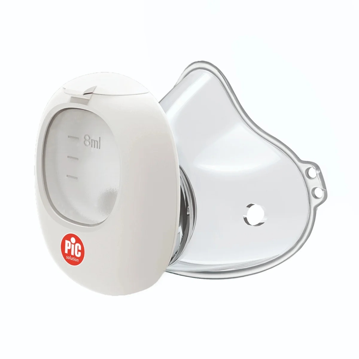 Dispositivo aerossol PIC Aireasy On: Leve, silencioso e compacto, com conexão USB.