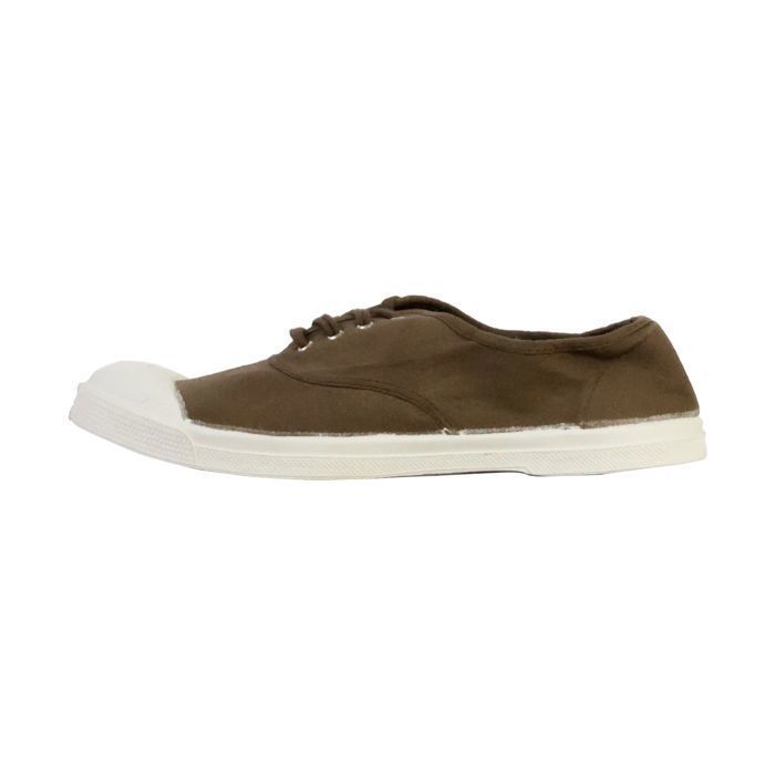Bensimon women's tennis shoes with laces - khaki green - size 37