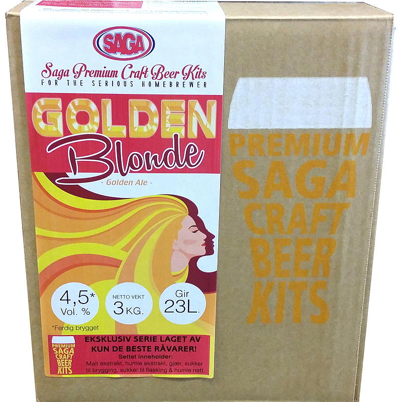 Set di birre artigianali premium Golden Ale Saga