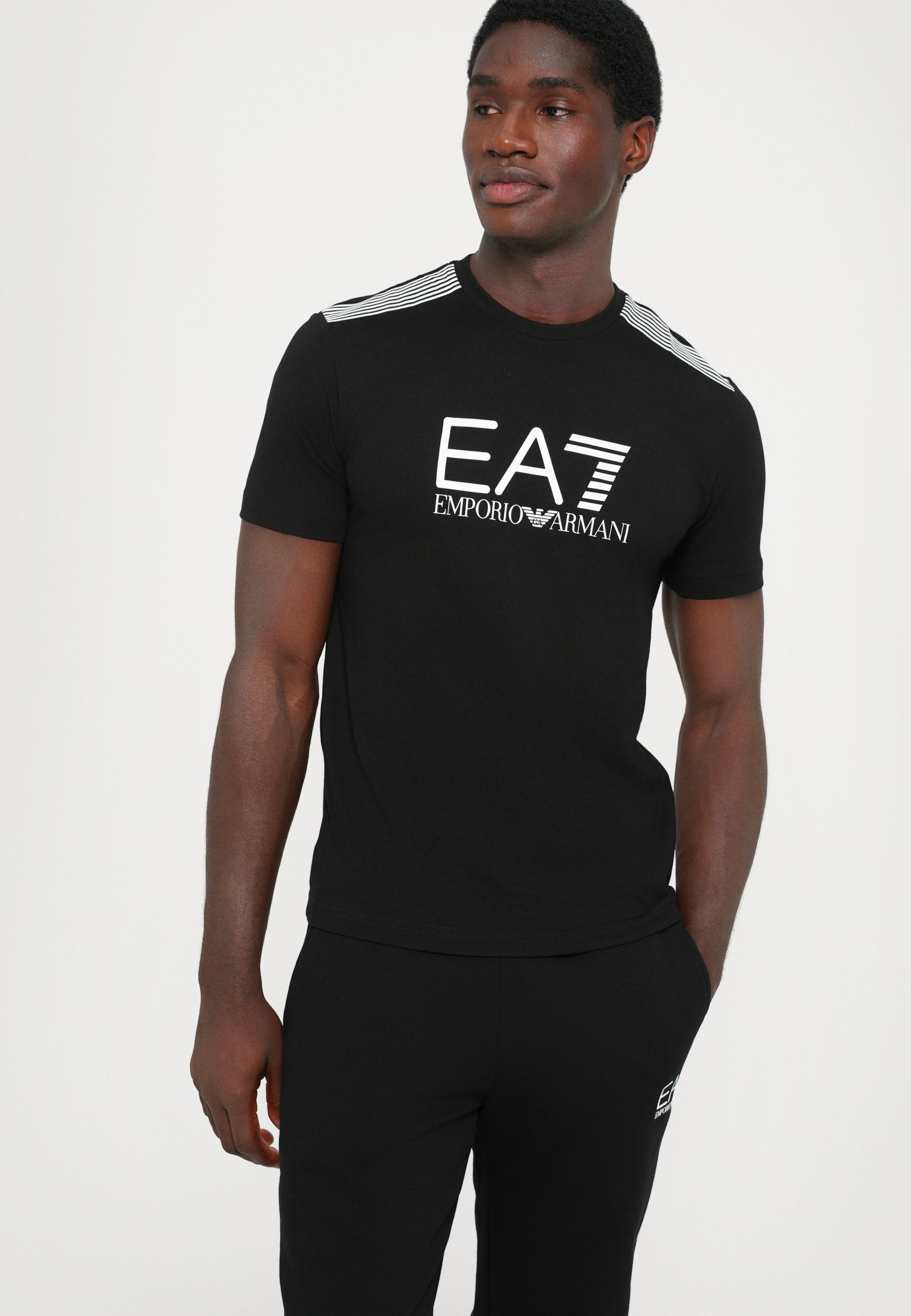 EA7 Emporio Armani TRAIN LINES PANTS - Trainingsbroek - zwarte schoonheid