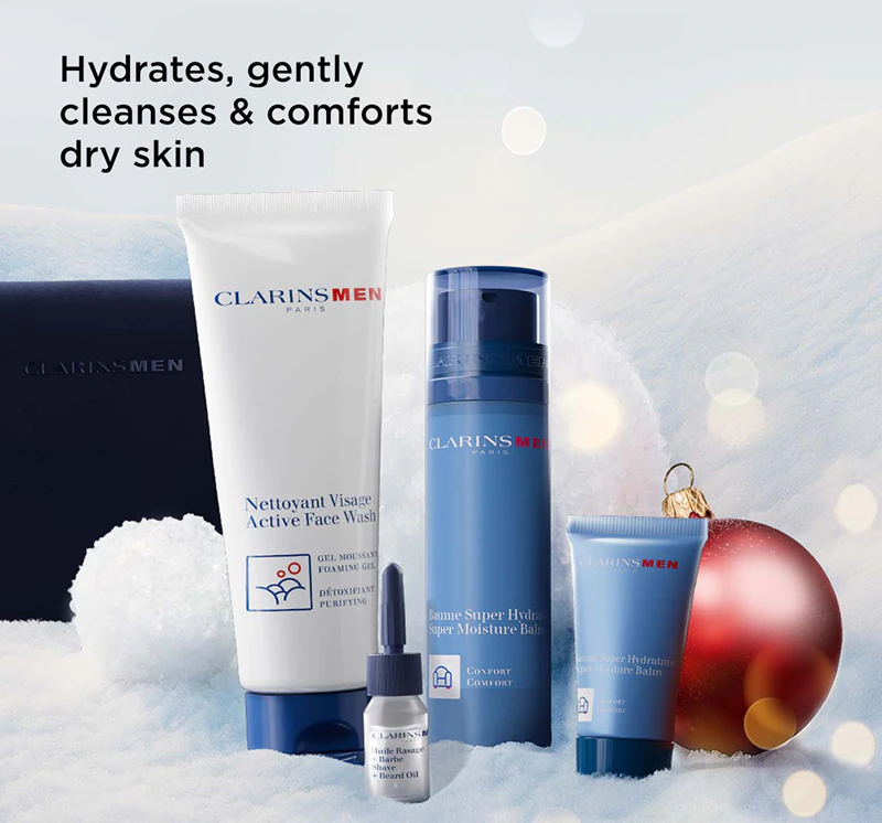 Darčeková sada Clarins Men Hydration pre mužov, sviatočná sezóna