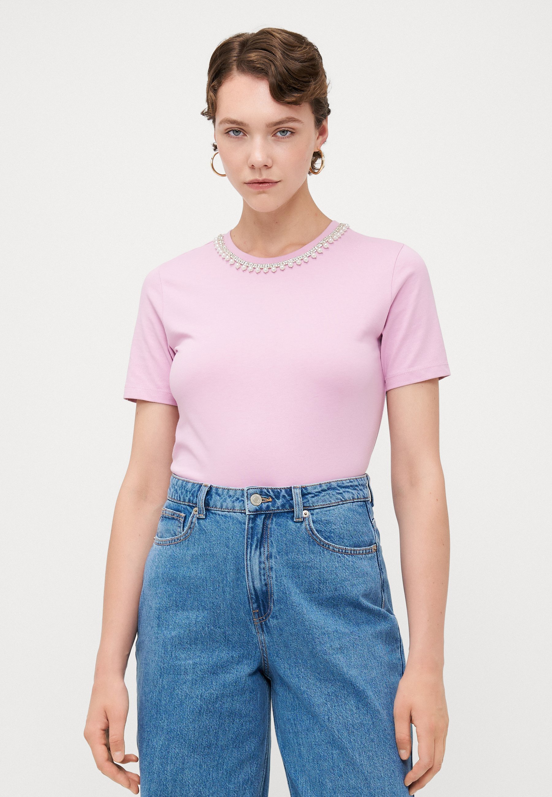 ONLY Tall ONLJOLLY LIFE - T-shirt stampata - nebbia malva