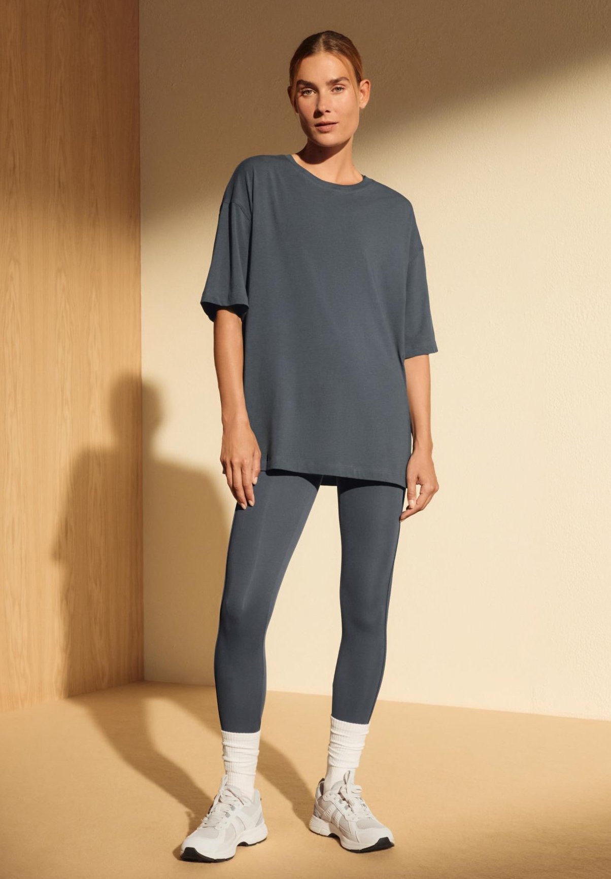 OYSHO T-shirt met korte mouwen - Basic T-shirt - roségoudkleurig