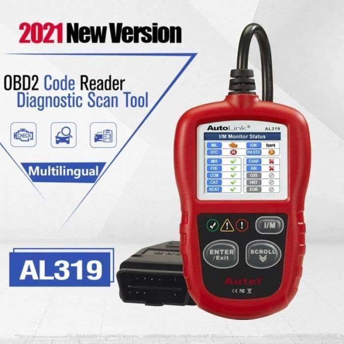 Autel AL319 OBD2 Car Diagnostic Scanner, Multi-Brand, in French