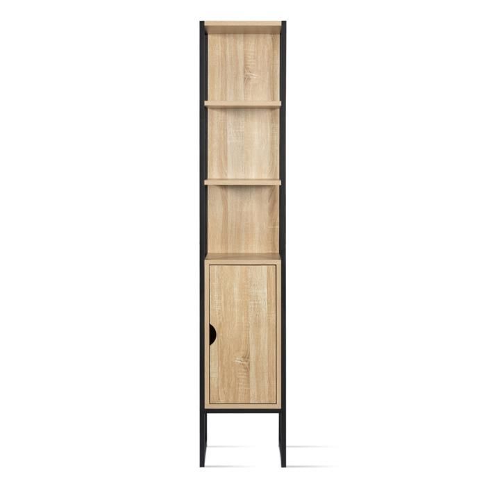IDMARKET DETROIT Badkamerkast met 1 deur in industrieel design