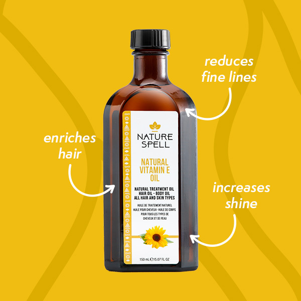 Nature Spell E-vitamiiniöljy hiuksille ja iholle