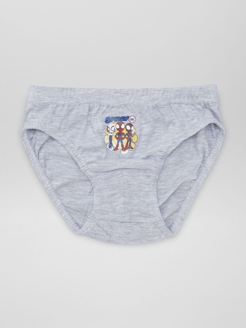 Conjunto de 3 cuecas 'Spidey Amazing Friends' - CINZA