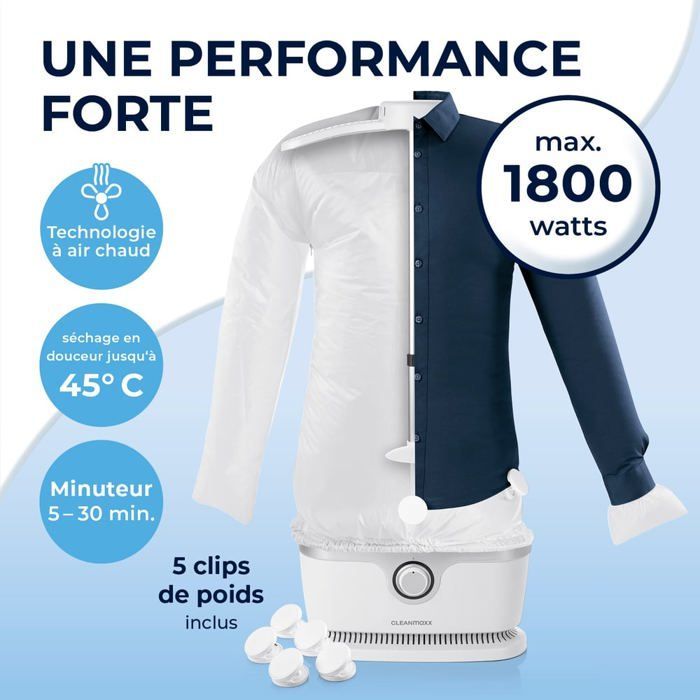 Fer à repasser pour chemises et chemisiers 2en1, 1800W