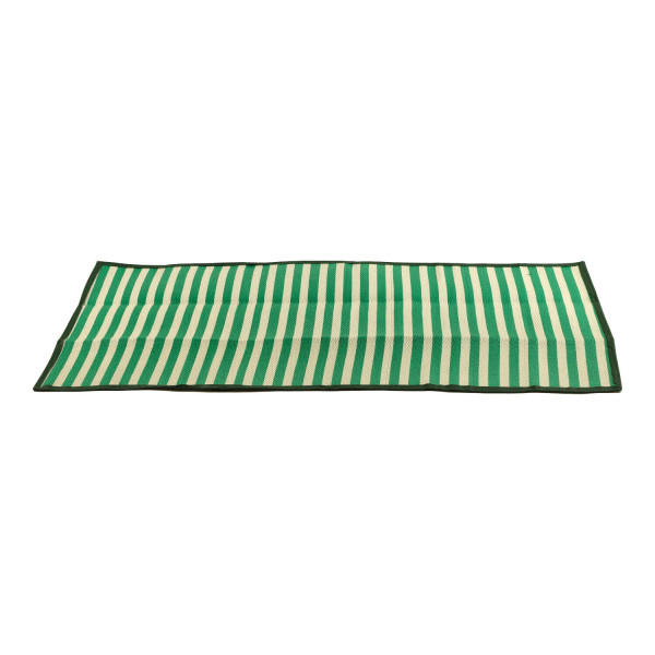 Mata kempingowa zielona w paski 90x180cm składana