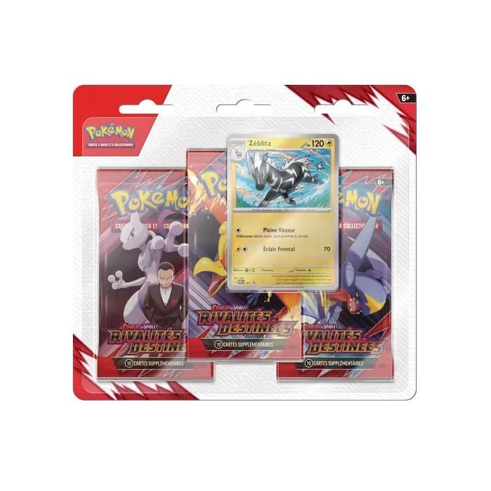Pokémon - Scarlet and Purple Destiny Rivals EV10 Booster Pack - Random Model Tripack