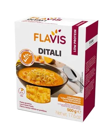 FLAVIS MEVALIA Mevalia Flavis Ditali Proteinfreie Nudeln 500 g