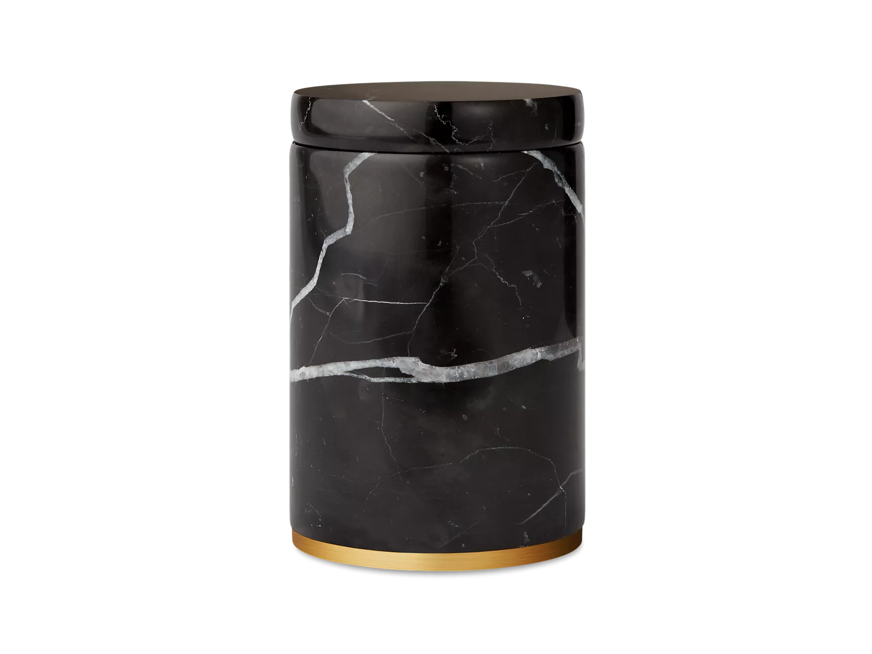 Tarro de Algodón Dedaine Mármol Negro