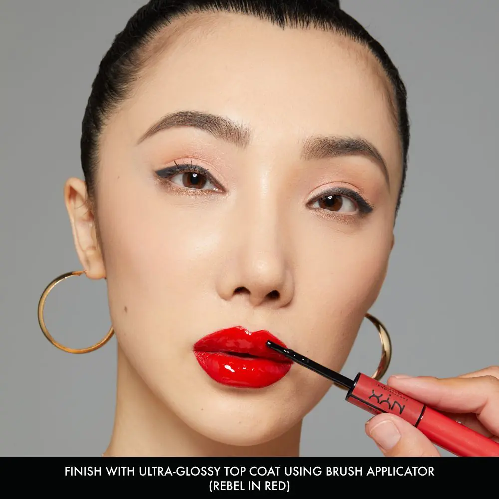 NYX Shine Loud Dwustronna pomadka do ust Rebel In Red