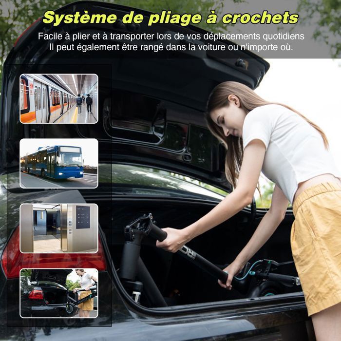 RCB R17 Trottinette Électrique Adulte 500W, Pliable 8.5