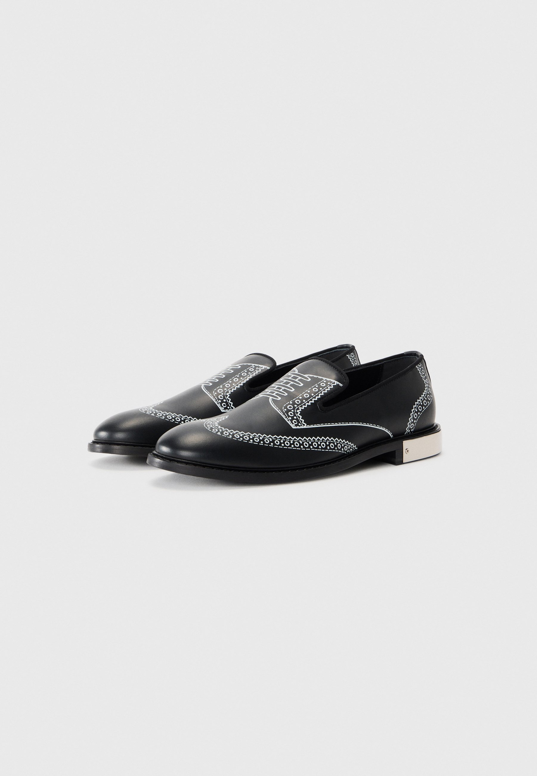 MOSCHINO Slip-ons - nero/bianco