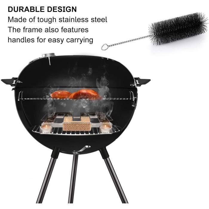 Générateur de Fumée Froide en Acier Inoxydable avec Poignées pour Fumer La Viande et Le Poisson – pour Fumoir, (22,5 x 17,5 x 4,5 c