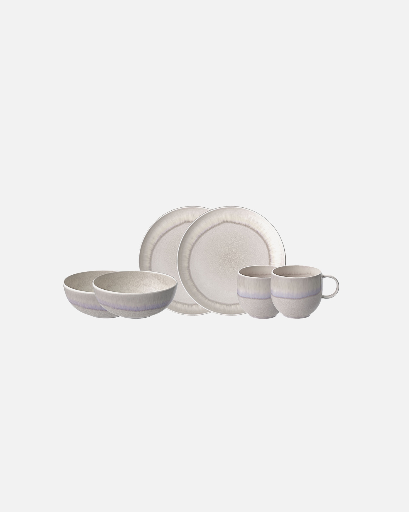 Villeroy & Boch Geschirrset Frühstücksset 6-teilig EC Perlemor Sand - 1 Stück