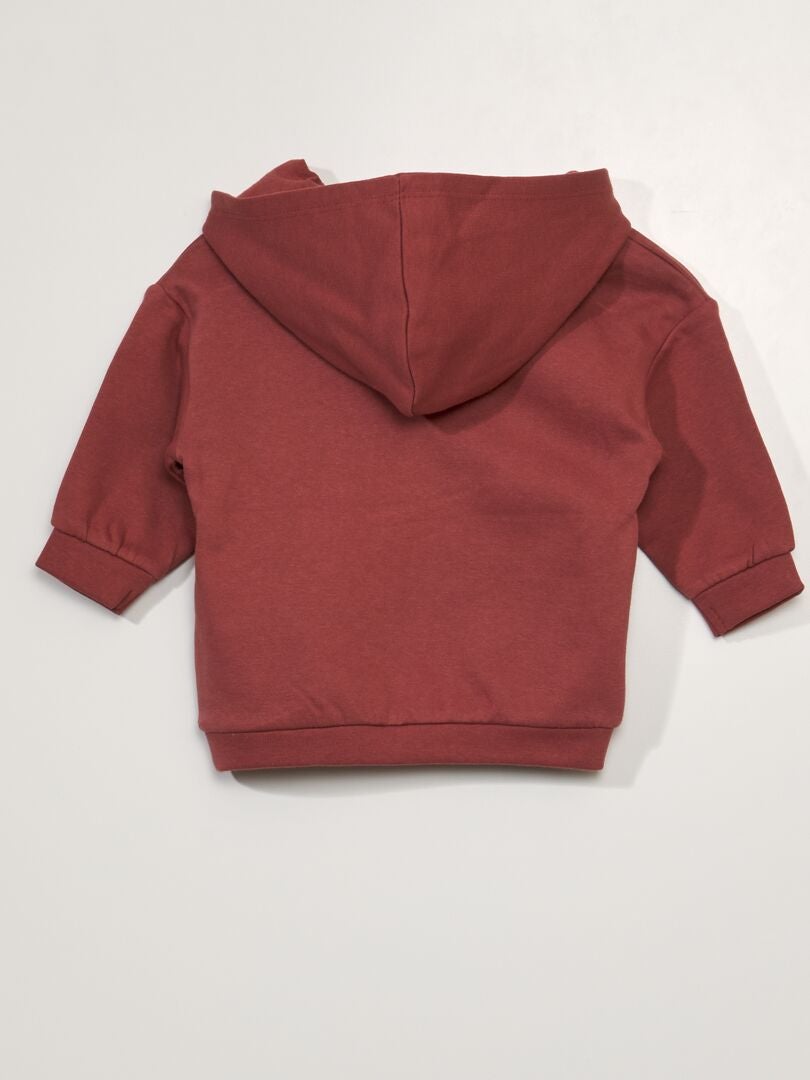 Hoodiejurk - ROOD
