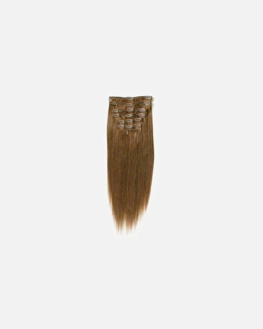 „FashionGirl“ prisegamos plaukų šukuosenos su segtukais #60 platininė blondinė – 65 cm – 1 vnt.
