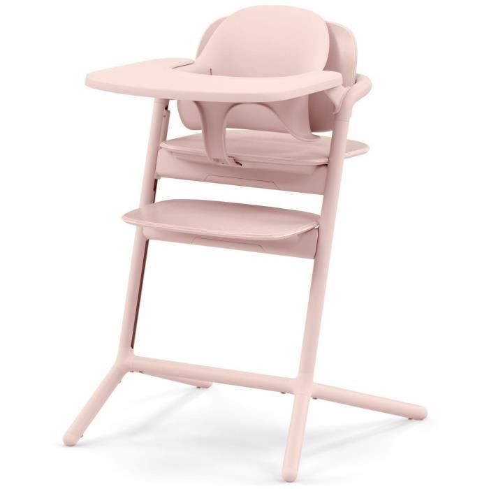 CYBEX - Trona convertible - Pack 3 en 1 - LEMO 2 - Rosa - Altura y profundidad ajustables - Incluye juego para bebé