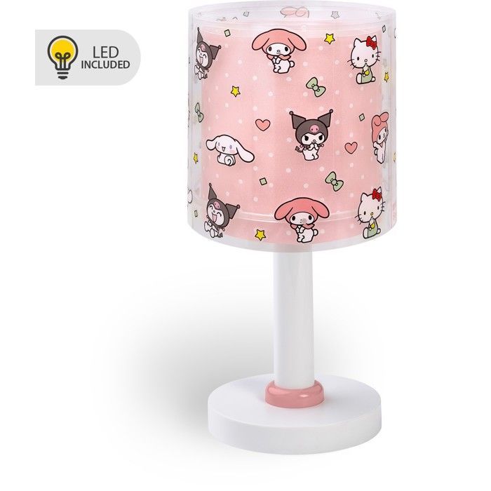 Lámpara de noche LED infantil DALBER Hello Kitty y sus amigos (Kuromi, My Melody, Cinnamoroll) Rosa - Lámpara de mesita de noche
